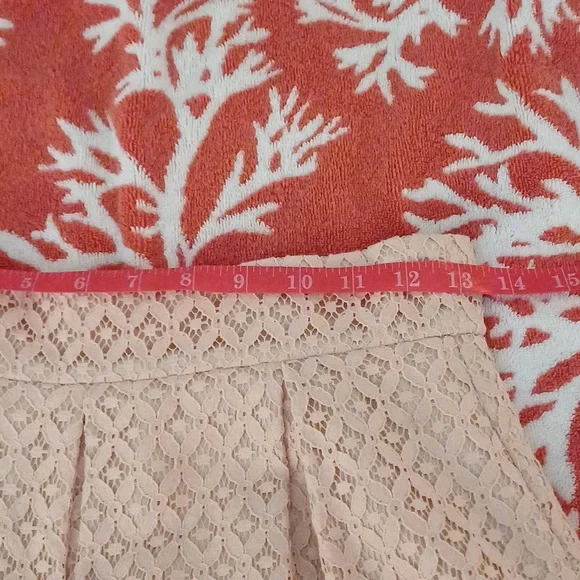 🔥🔥Eliza J blush Easter teared pleated lace skirt pockets 2 - Picture 10 of 16